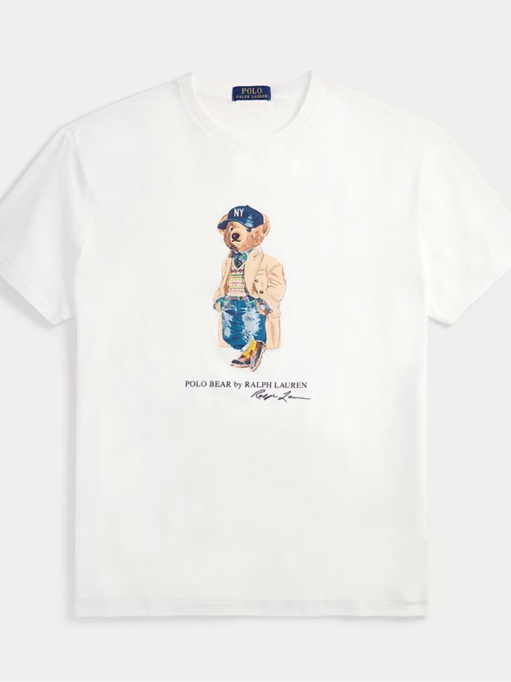 NWT Polo Ralph Lauren Men’s Classic Fit Polo Bear Jersey T-Shirt. White. Sz: 2XL